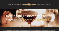 Desktop Screenshot of dccraftbartendersguild.org