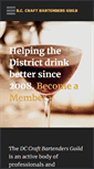 Mobile Screenshot of dccraftbartendersguild.org