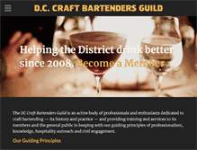 Tablet Screenshot of dccraftbartendersguild.org